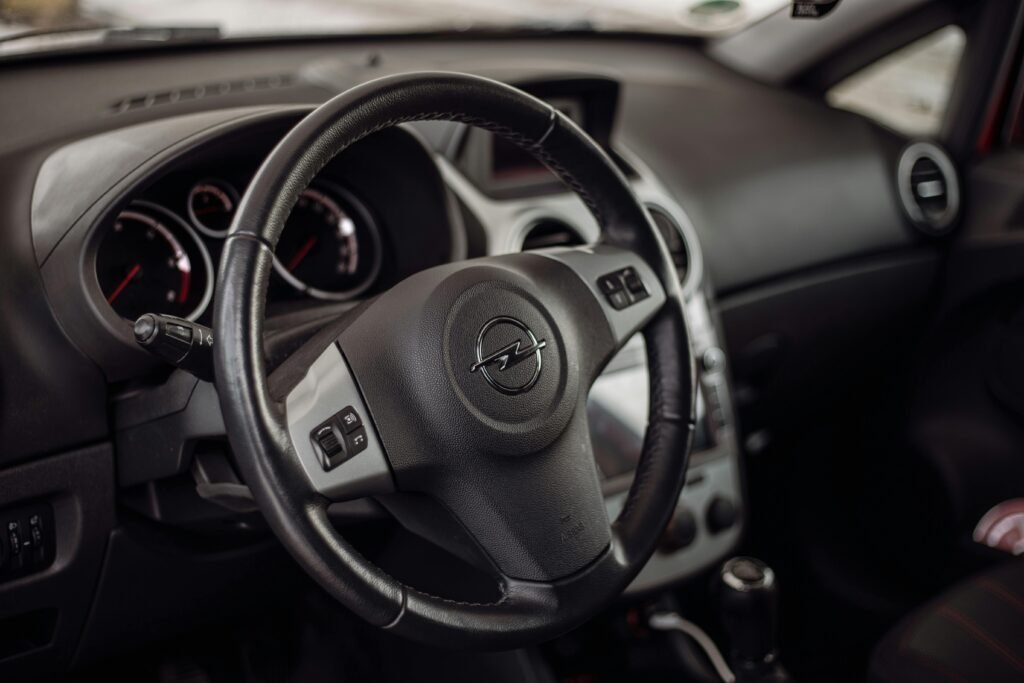 Car Interior of an Opel Corsa Car